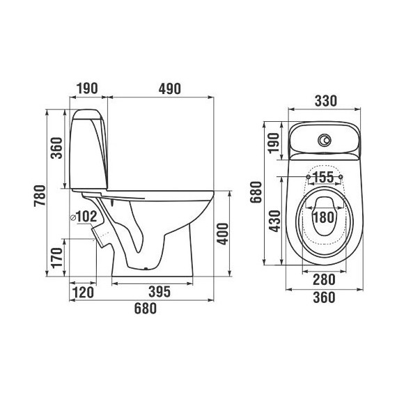 Унитаз напольный Jika Vega 2451.4.000.242.1 - фото 5