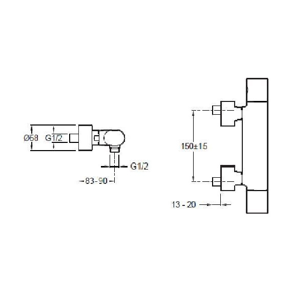 Смеситель для душа с термостатом Jacob Delafon Talan E10091RU-CP - фото 5