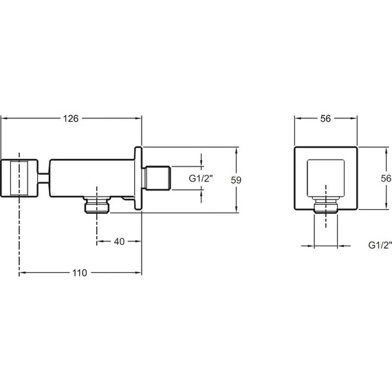 Шланговое подсоединение с держателем Jacob Delafon E14791-CP - фото 2