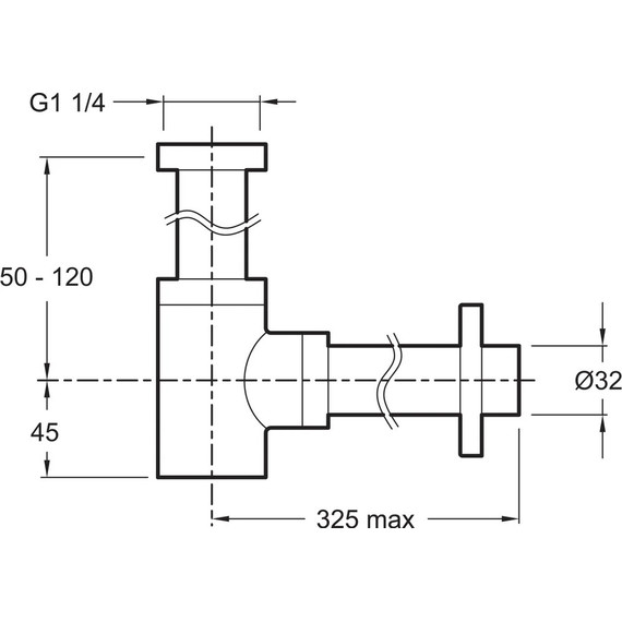 Сифон для умывальника Jacob Delafon E78297-CP - фото 2