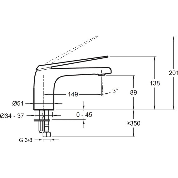 Смеситель для раковины Jacob Delafon Avid E97345-ND-CP - фото 4