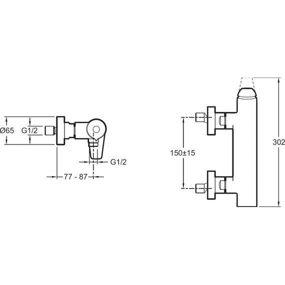 Смеситель для душа Jacob Delafon Avid E97368-CP - фото 2
