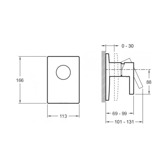 Смеситель для душа Jacob Delafon Singulier E98711-CP - фото 2