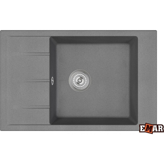 Кухонная мойка Emar EMQ-1780.Q, антрацит, Цвет производителя: антрацит - фото 