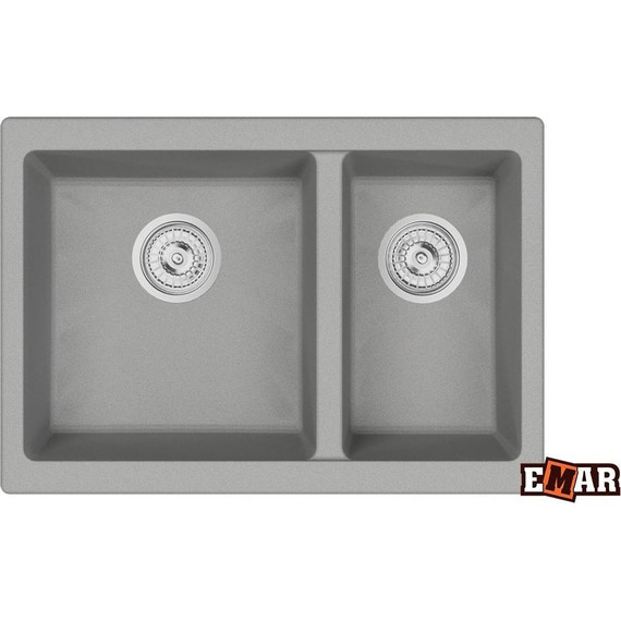 Кухонная мойка Emar EMQ-2665.PL, барит, Цвет производителя: барит - фото 