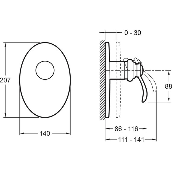 Смеситель для душа Jacob Delafon Fairfax E98710-CP - фото 2