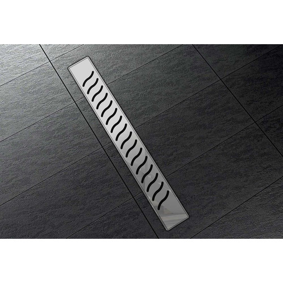 Трап Vincea Say Almira Jasmin Bukle 80 см SAY.605.80.P.BUKLE, хром, Цвет производителя: хром, Размер трапа: 800 - фото 2