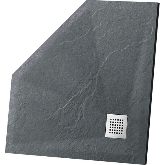 Поддон каменный Vincea 100х100 см VST-4SP1010A, антрацит - фото 3
