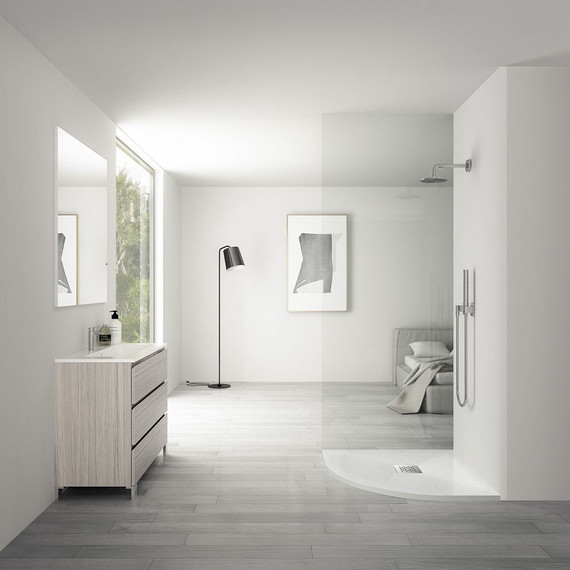 Поддон каменный Vincea 120х90 см VST-4SQ9012W-L, белый матовый - фото 2