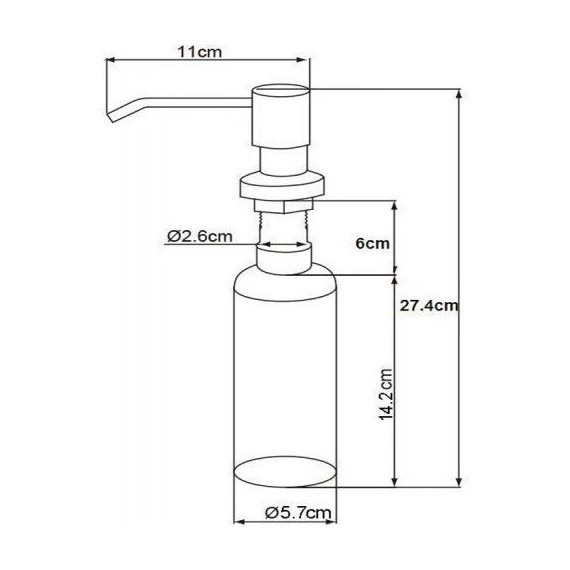 Дозатор для моющего средства Emar ЕД-401D.6, барит - фото 2