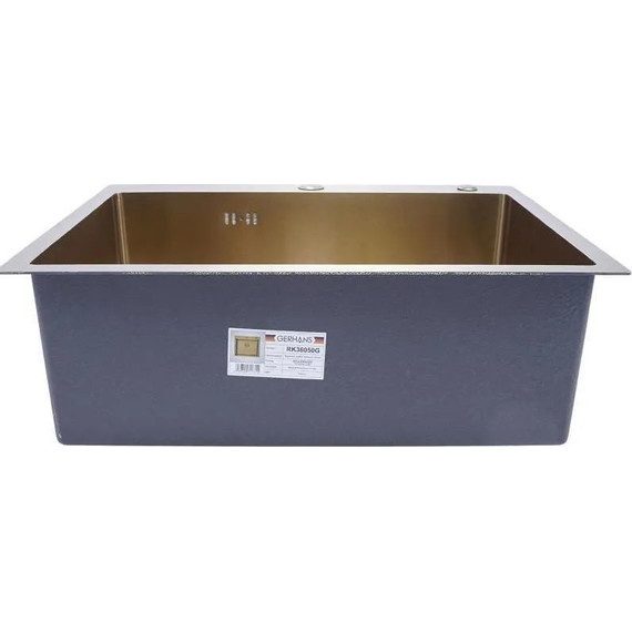 Кухонная мойка Gerhans K36050G 1 мм, золото, Цвет производителя: золото - фото 3