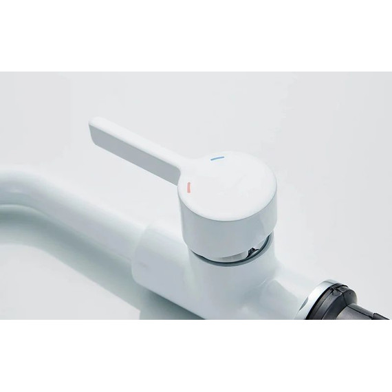 Смеситель для раковины Ledeme L1099W, белый - фото 4