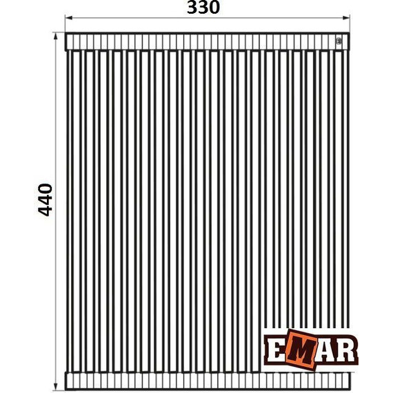 Ролл-мат для кухонной мойки Emar Roll-4433.CP, хром глянцевый - фото 3