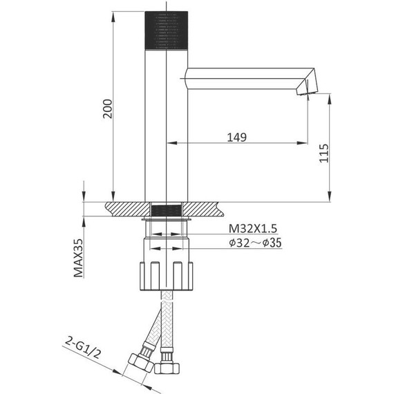 Смеситель для раковины Vincea Desire VBF-1D3GM, вороненая сталь - фото, картинка 4 Смеситель для раковины Vincea Desire VBF-1D3GM, вороненая сталь - фото 4