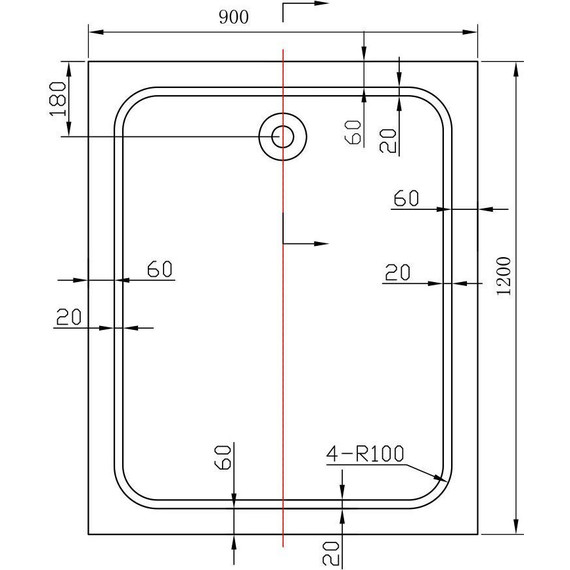 Поддон акриловый Vincea 120х90 см VST-2AR-9012 - фото, картинка 3 Поддон акриловый Vincea 120х90 см VST-2AR-9012 - фото 3
