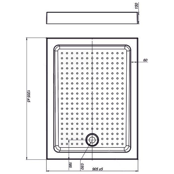 Поддон акриловый Vincea 120х90 см VST-3AR-9012 - фото 2