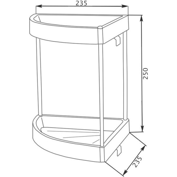Полка угловая Potato 23 см P331-2 - фото 2
