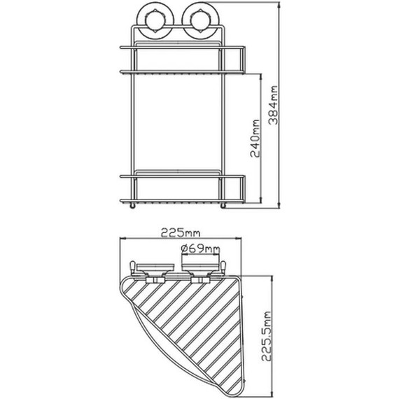Полка угловая Potato 22 см P7931-2 - фото 3