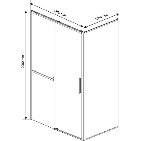 Душевое ограждение Vincea Slim Soft 130х100 см VSR-1SS1013CL, хром/прозрачное - фото 10