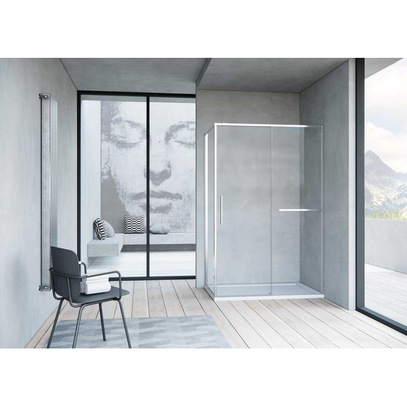 Душевое ограждение Vincea Slim Soft 130х100 см VSR-1SS1013CL, хром/прозрачное - фото 2