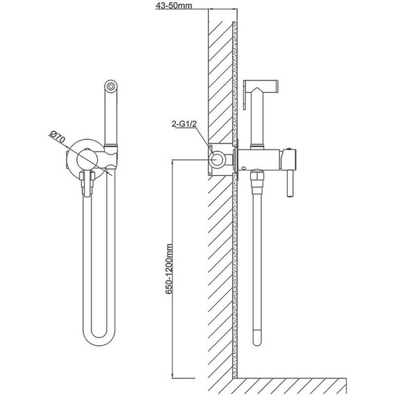 Набор для гигиенического душа Vincea VHFW-101CH - фото 3