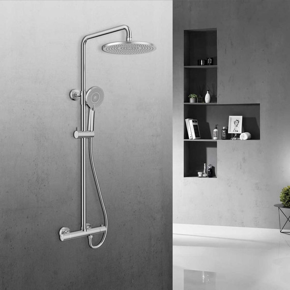 Душевая стойка с термостатом Vincea Esse VSFS-1E0TCH - фото 2