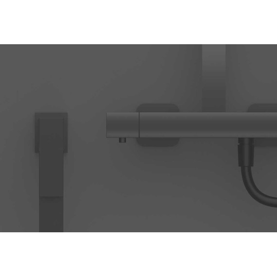 Душевая стойка с термостатом Vincea Next VSFS-1N0TMB, черный матовый - фото 3