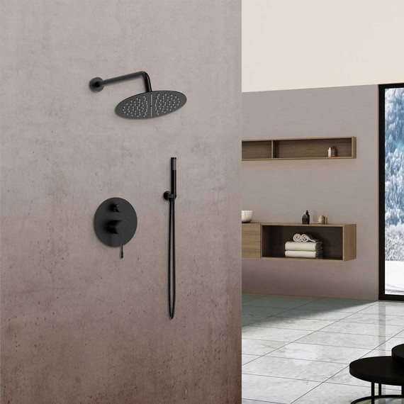 Душевая система для душа Vincea Desire VSFW-1D1MB, черный матовый - фото 2