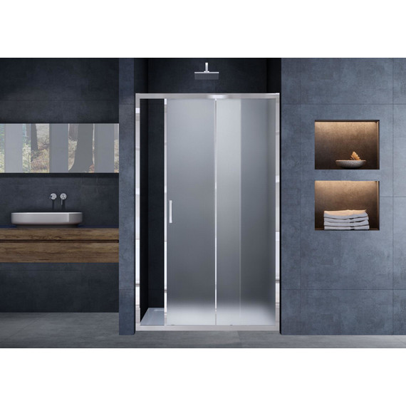Душевая дверь Vincea Alpha 130 см VDS-3AL130MT, хром/текстурное - фото 2