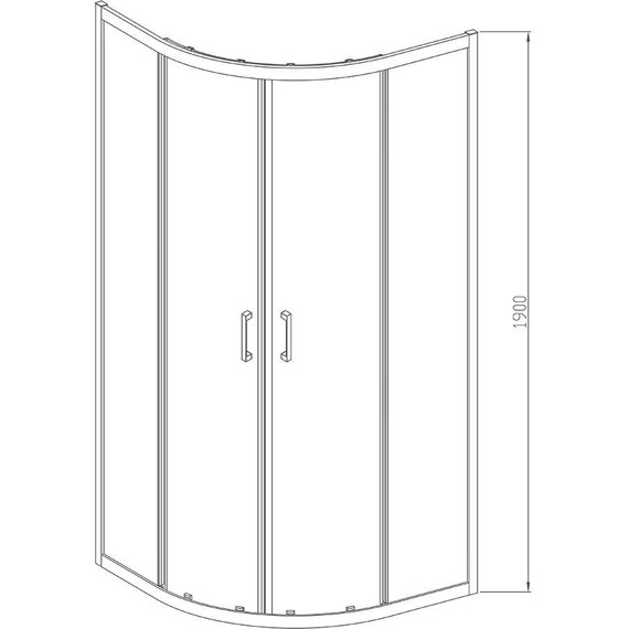 Душевое ограждение Vincea Alpha 90x90 см VSQ-3AL900CL, хром/прозрачное - фото 8