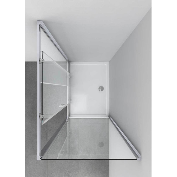 Душевое ограждение Vincea Alpha 100x80 см VSR-3AL8010CL, хром/прозрачное - фото 5