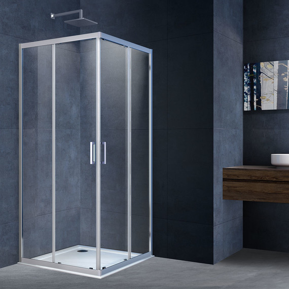 Душевое ограждение Vincea Alpha 80x80 см VSS-3AL800CL, хром/прозрачное - фото 