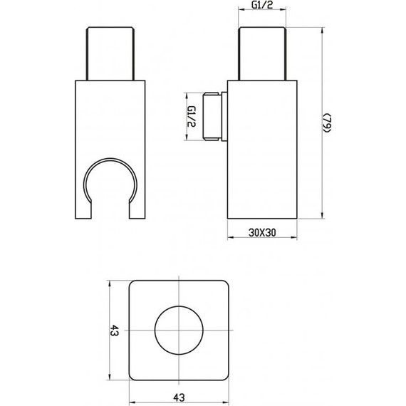 Смеситель для душа BelBagno Nova с душевым гарнитуром, сатин - фото 8