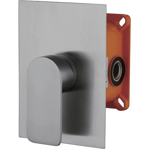 Смеситель для душа BelBagno Nova с душевым гарнитуром, сатин - фото 2