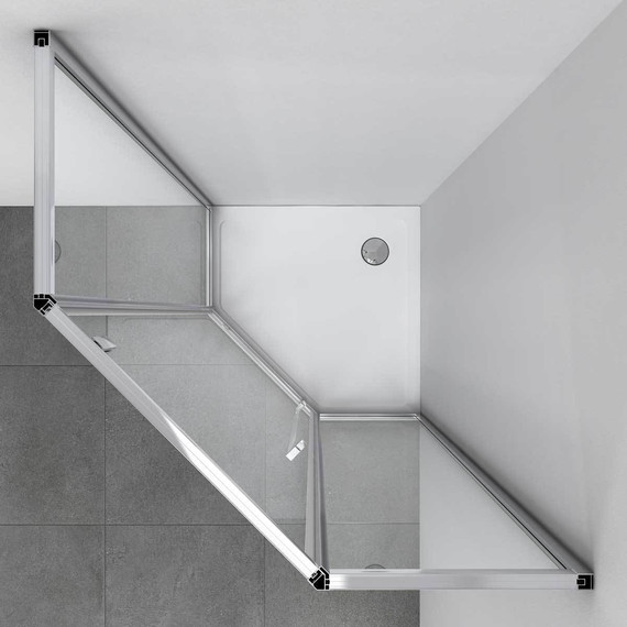 Душевое ограждение Vincea Penta 90x90 см VSP-3P900CL, хром/прозрачное - фото 2