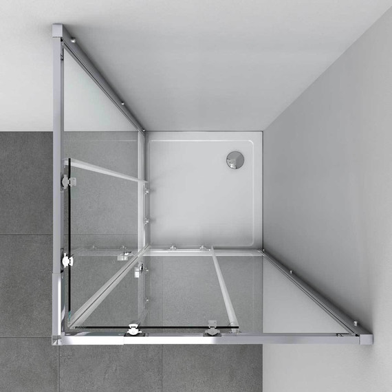 Душевое ограждение Vincea Rapid 80-90x80-90 см VSS-3R80/90MT, хром/текстурное - фото 2