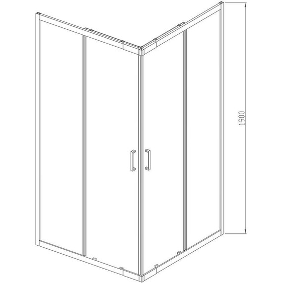 Душевое ограждение Vincea Rapid 80-90x80-90 см VSS-3R80/90MT, хром/текстурное - фото 9