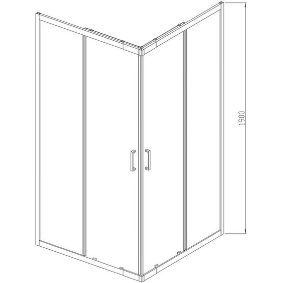 Душевое ограждение Vincea Rapid 90-100x90-100 см VSS-3R90/10MT, хром/текстурное - фото 9