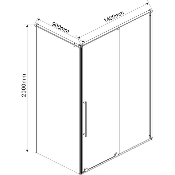 Душевое ограждение Vincea Arno 140x90 см VSR-1A9014CL (стекло 8 мм), хром/прозрачное - фото 7