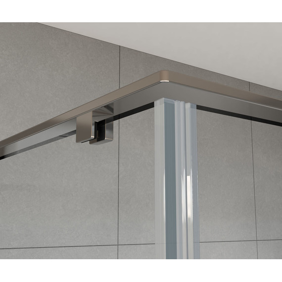 Душевое ограждение Vincea Arno 130x80 см VSR-1A8013CL (стекло 8 мм), хром/прозрачное - фото 3