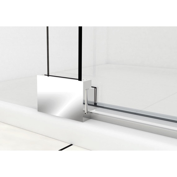 Душевая дверь Vincea Extra 90-100 см VDP-1E9010CL (стекло 8 мм), хром/прозрачное - фото 2