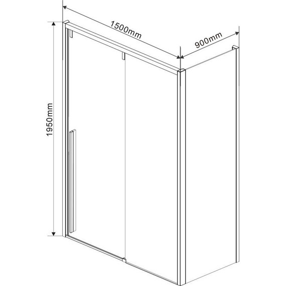 Душевое ограждение Vincea Lugano 150x90 см VSR-1L9015CL-1 (стекло 8 мм), хром/прозрачное - фото 4