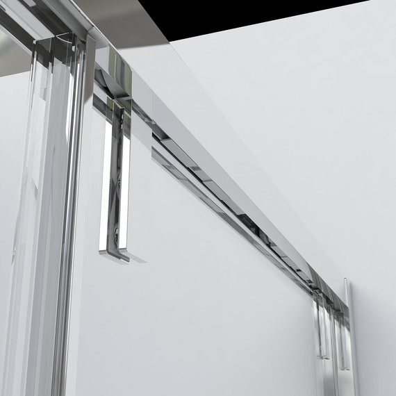 Душевое ограждение Vincea Lugano 130x80 см VSR-1L8013CL-1 (стекло 8 мм), хром/прозрачное - фото 2