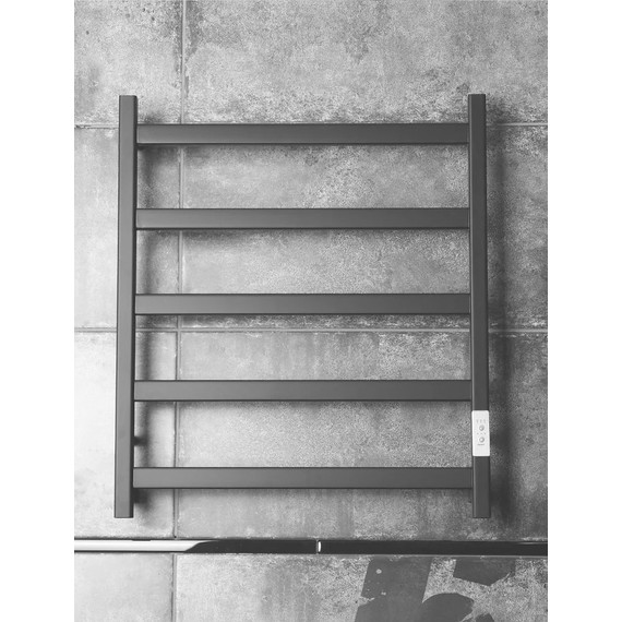 Полотенцесушитель электрический Тругор Пэк сп 20 ВГП П5 500х600 мм, чёрный (возможность скрытого подключения) 00-00042996 - фото 3