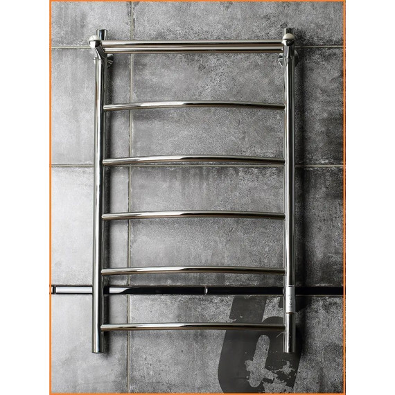 Полотенцесушитель электрический Тругор Пэк сп 5 с полкой П6 400х800 мм (возможность скрытого подключения) 00-00031627 - фото 4