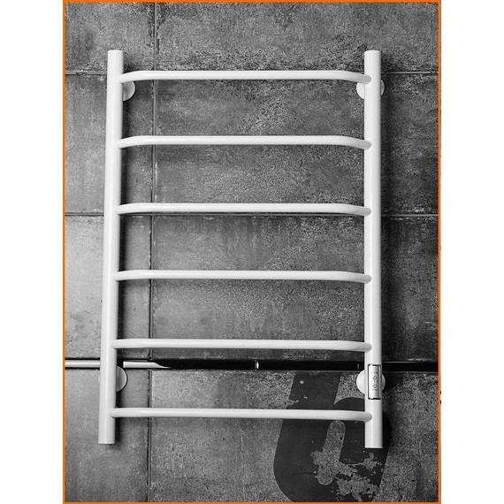 Полотенцесушитель электрический Тругор Пэк сп 6 ВГП 500х800 мм, белый (возможность скрытого подключения) 00-00036150 - фото 5