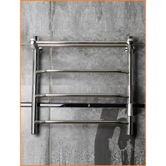 Полотенцесушитель электрический Тругор Пэк сп 6 с полкой П4 500х600 мм (возможность скрытого подключения) 00-00031638 - фото 3