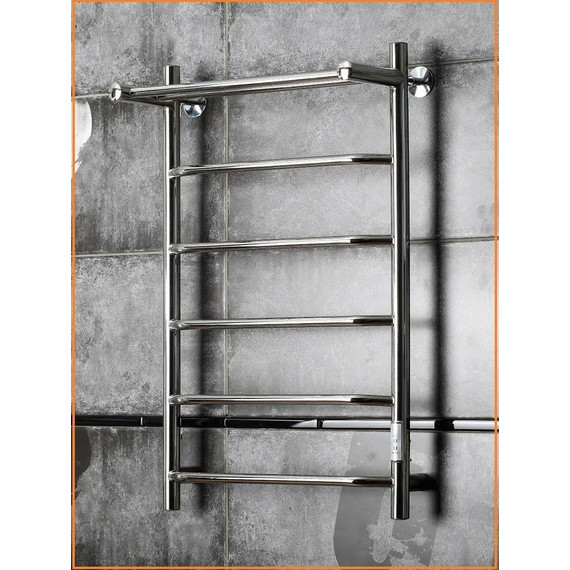 Полотенцесушитель электрический Тругор Пэк сп 6 с полкой П6 400х800 мм (возможность скрытого подключения) 00-00031640 - фото, картинка 3 Полотенцесушитель электрический Тругор Пэк сп 6 с полкой П6 400х800 мм (возможность скрытого подключения) 00-00031640 - фото 3