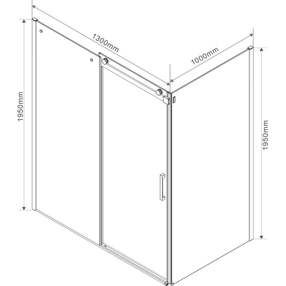 Душевое ограждение Vincea Como 130x100 см VSR-1C1013CLB (стекло 8 мм), черный/прозрачное - фото 6