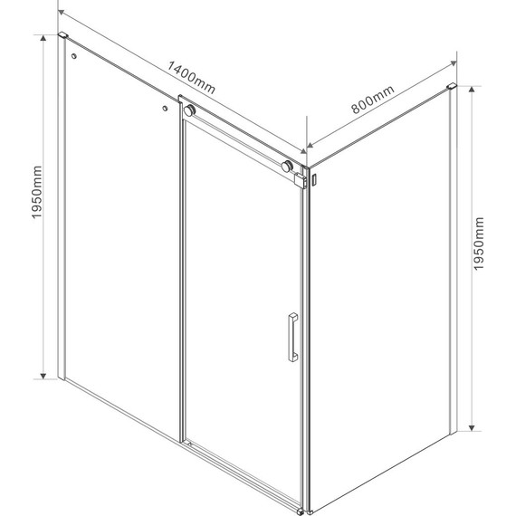 Душевое ограждение Vincea Como 140x80 см VSR-1C8014CL (стекло 8 мм), хром/прозрачное - фото 6